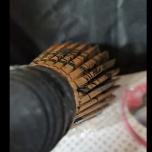 Vintage Japanese Parasol Beautiful Colours Handmade PAPER UMBRELLA - Picture 4 of 7